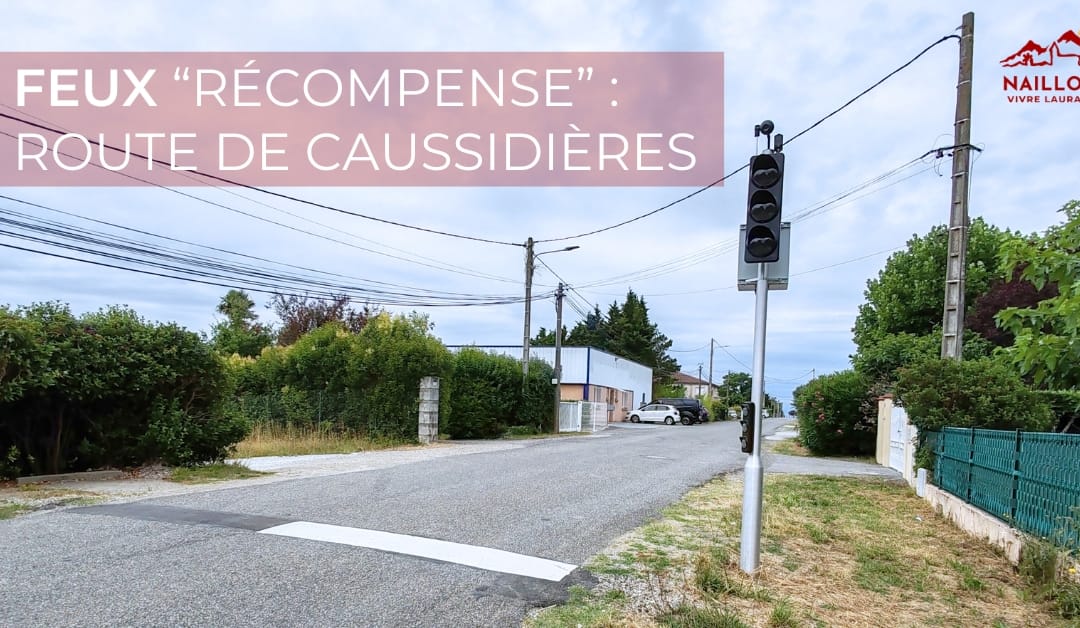 Mise en place de feux « récompense » – Route de Caussidières