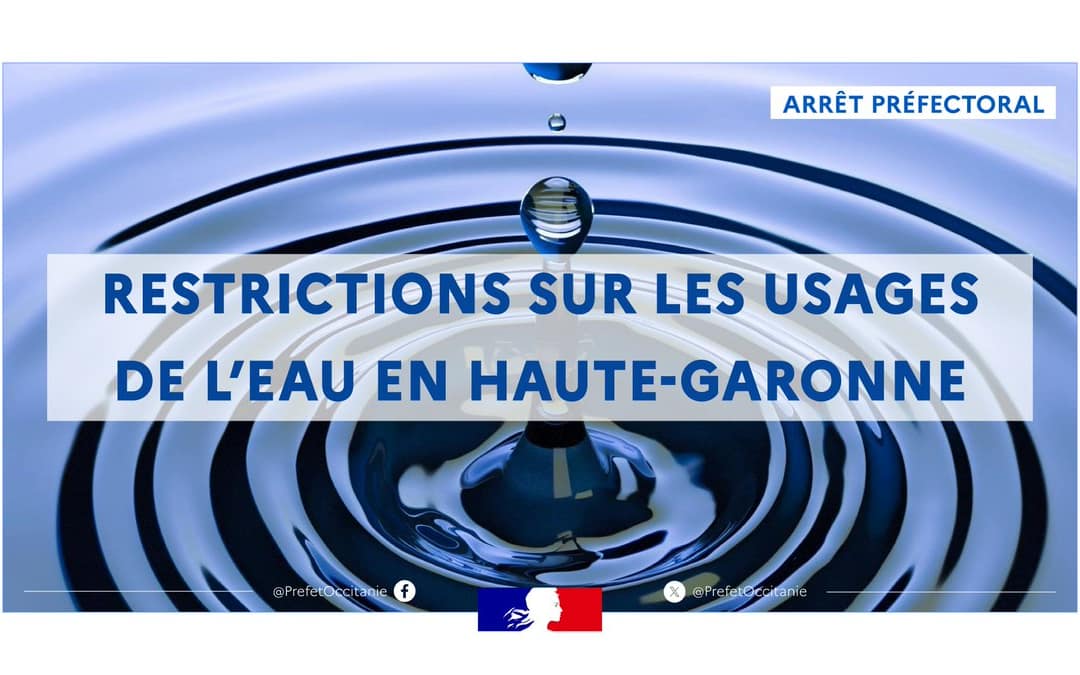 Restrictions sur les usages de l’eau en Haute-Garonne (maj 01/11)
