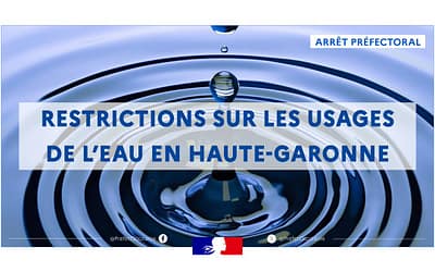 Restrictions sur les usages de l’eau en Haute-Garonne (maj 01/11)
