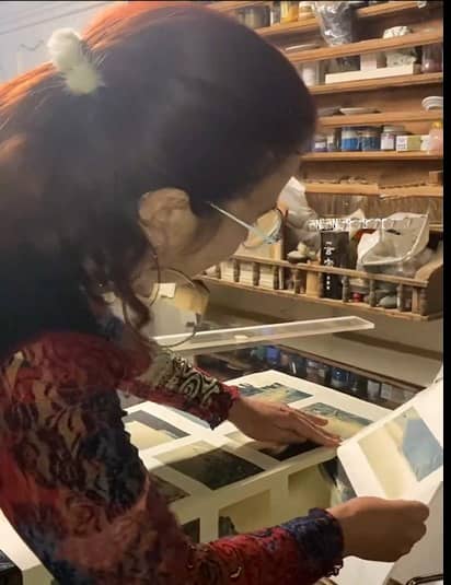 Imprimeur et façonneur sur papier washi français