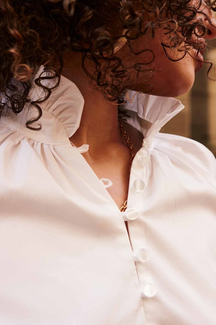 blouse femme blanche en coton bio made in france