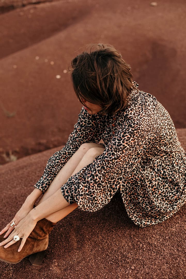 robe femme imprimé léopard made in france