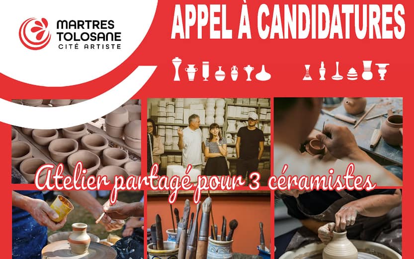 Appel à candidatures atelier partagé pour céramistes