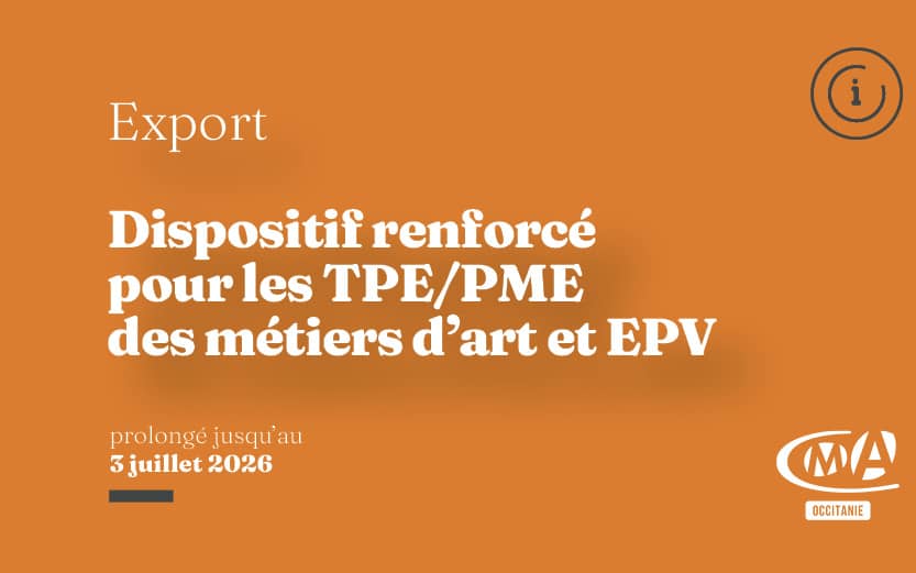 Bonne nouvelle pour les métiers d’art et du patrimoine vivant !