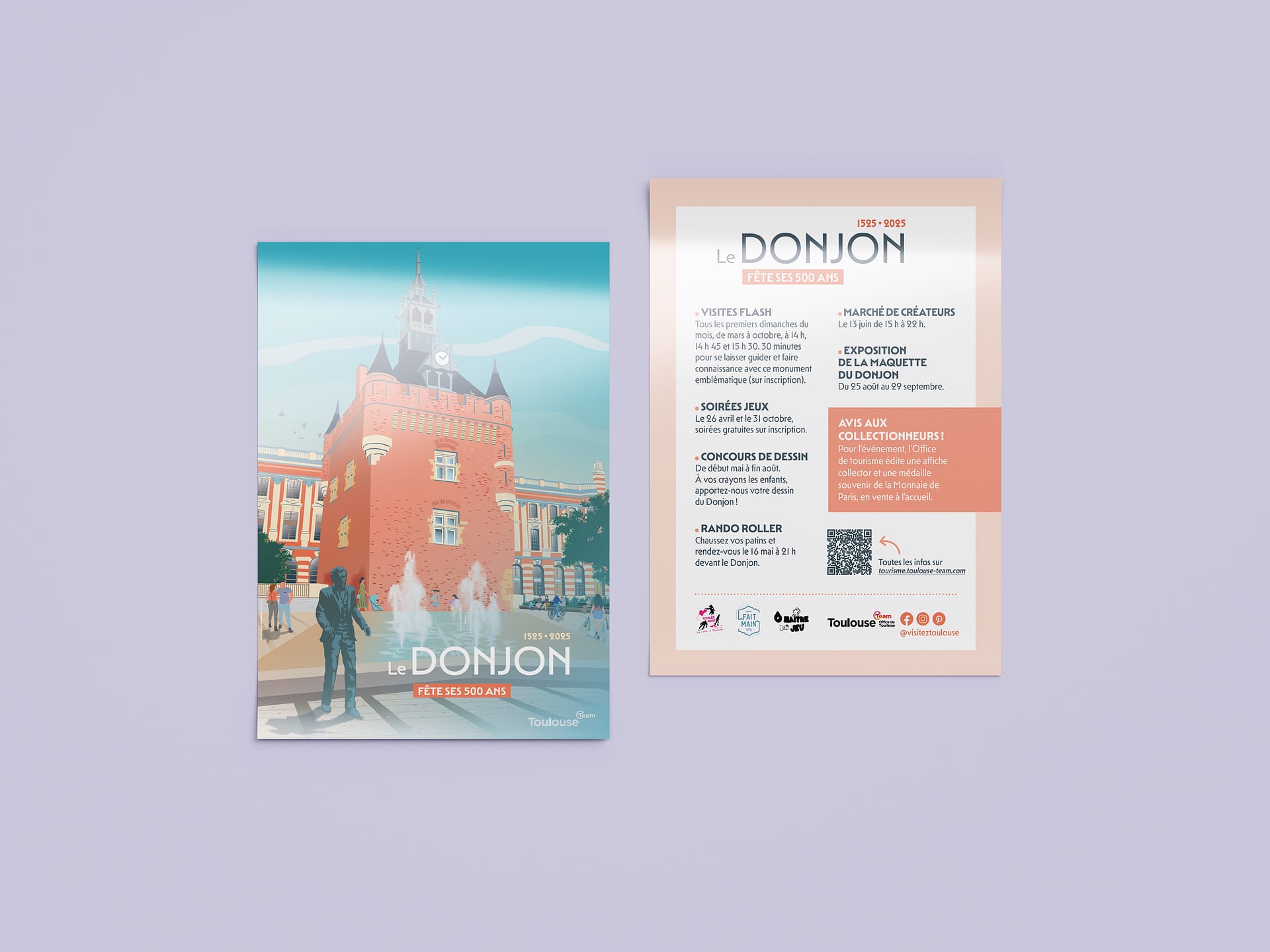 Affiche le Donjon fête ses 500 ans Toulouse Team